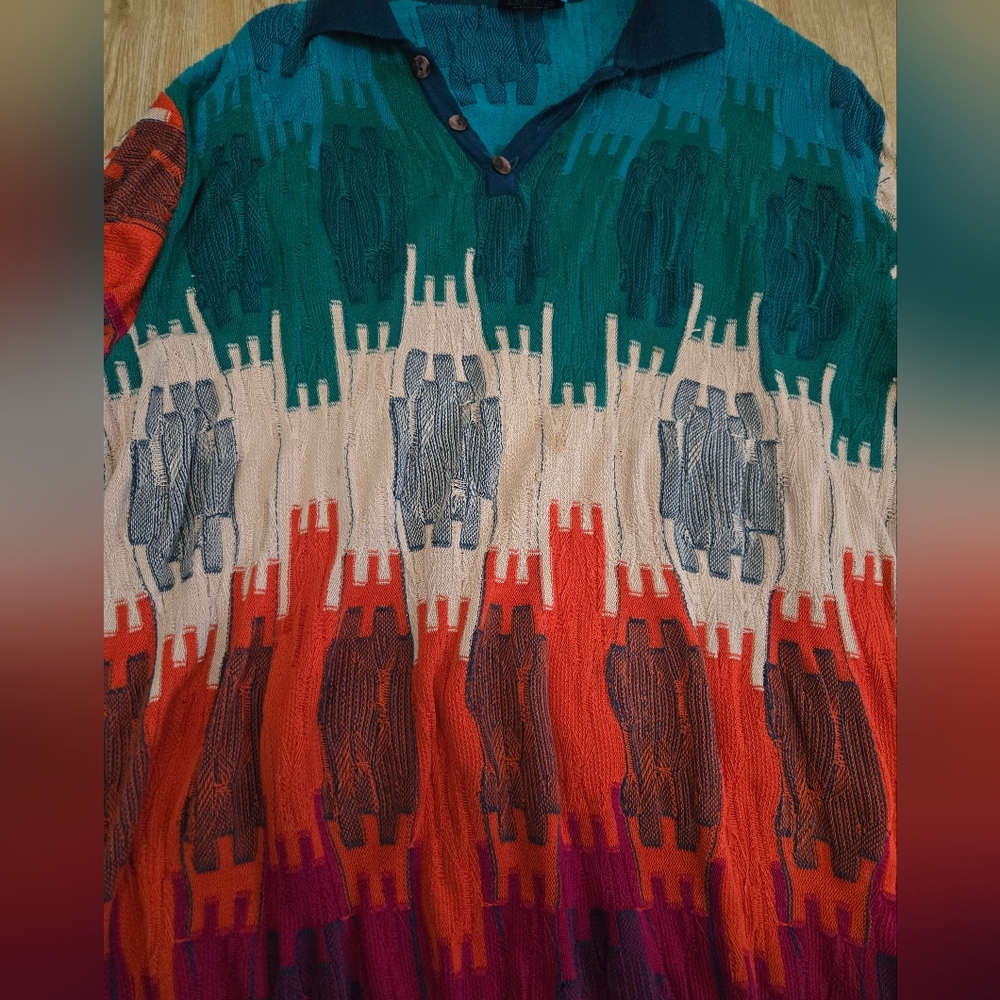 COOGI Multicolor V-Neck Sweater - Picture 4 of 5